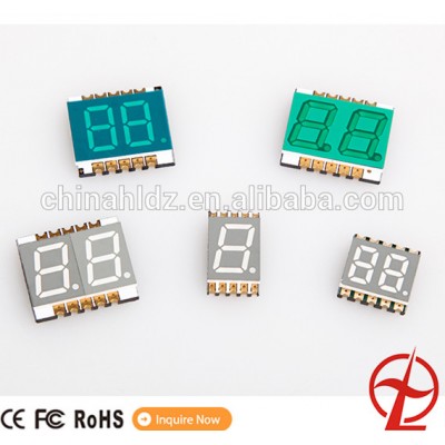 Zhejiang factory price hot sell high temperature resistance 0.36" 4 digit blue color small customized 7 segment smd display