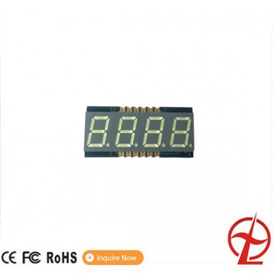 7-segment smd display 0.39" 4 digit white color for household appliance